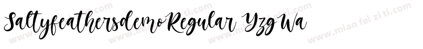 SaltyfeathersdemoRegular YzgWa字体转换